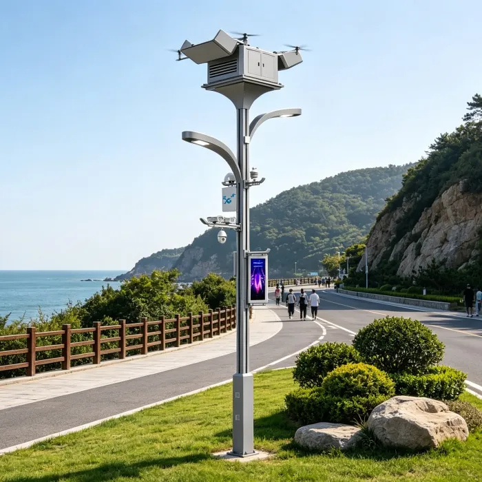 UAV-Integrated Smart Light Pole