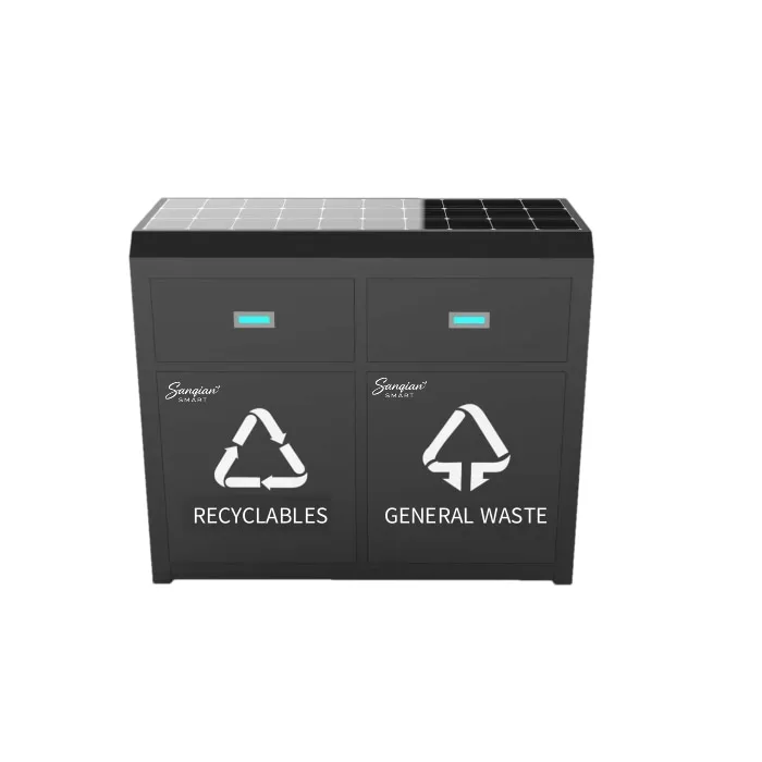 Smart Solar-Powered Waste Bin