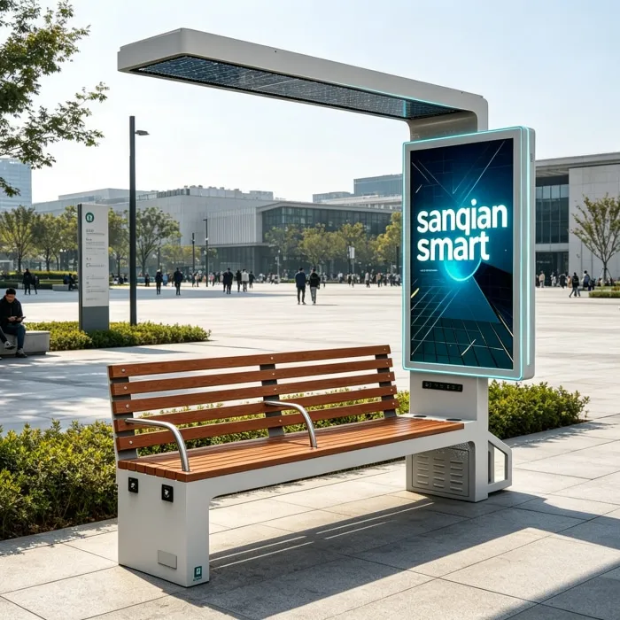 Solar-Powered Smart Street Furniture
