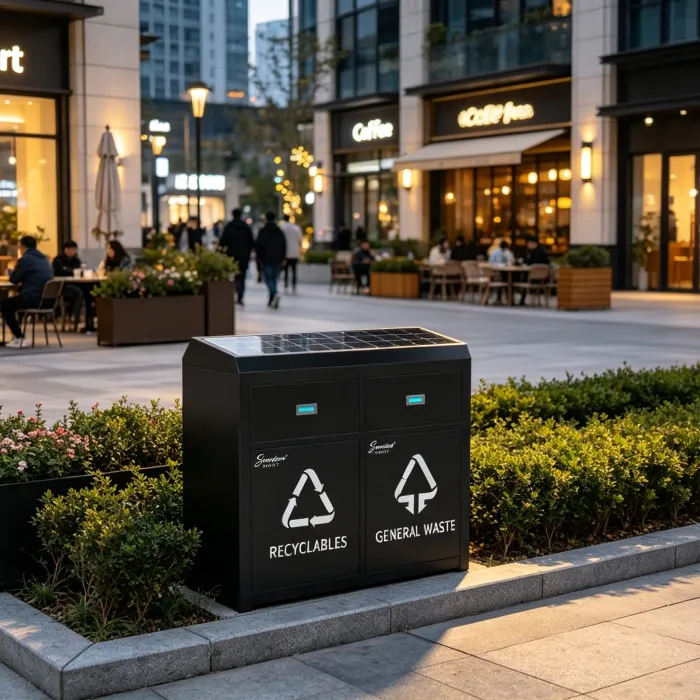 Solar-Powered Smart Street Furniture