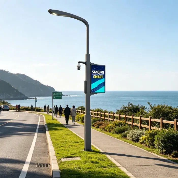 a 5G-integrated light pole