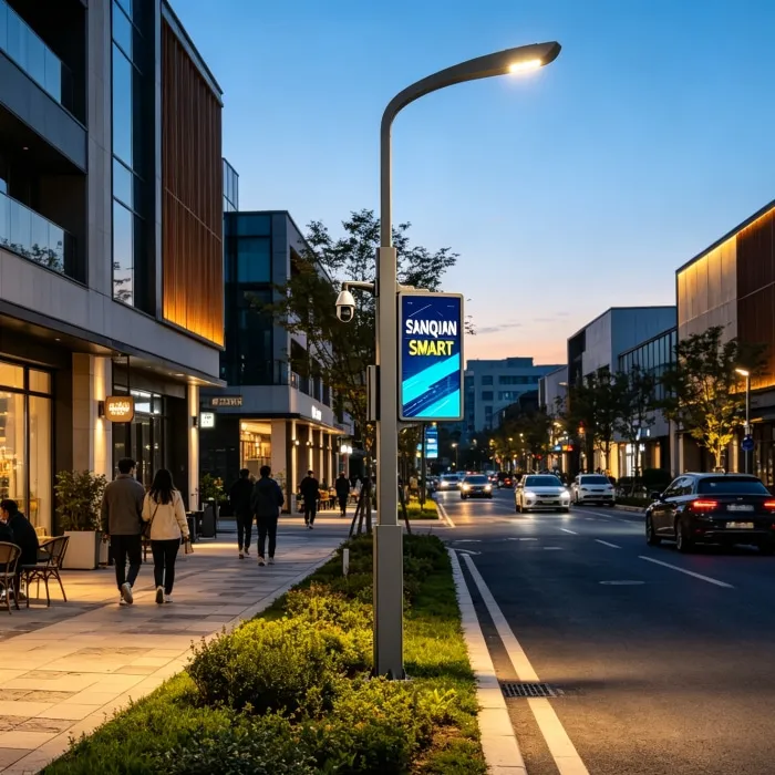 a 5G smart street light pole