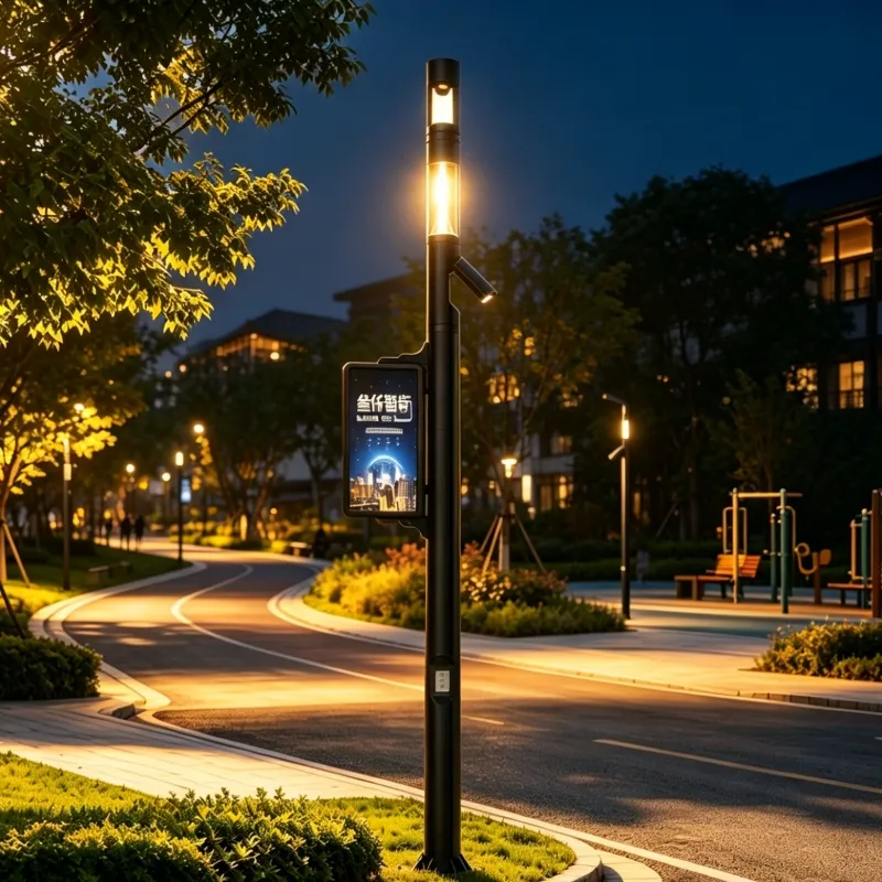 How can smart street lights boost foot traffic in pedestrian streets?