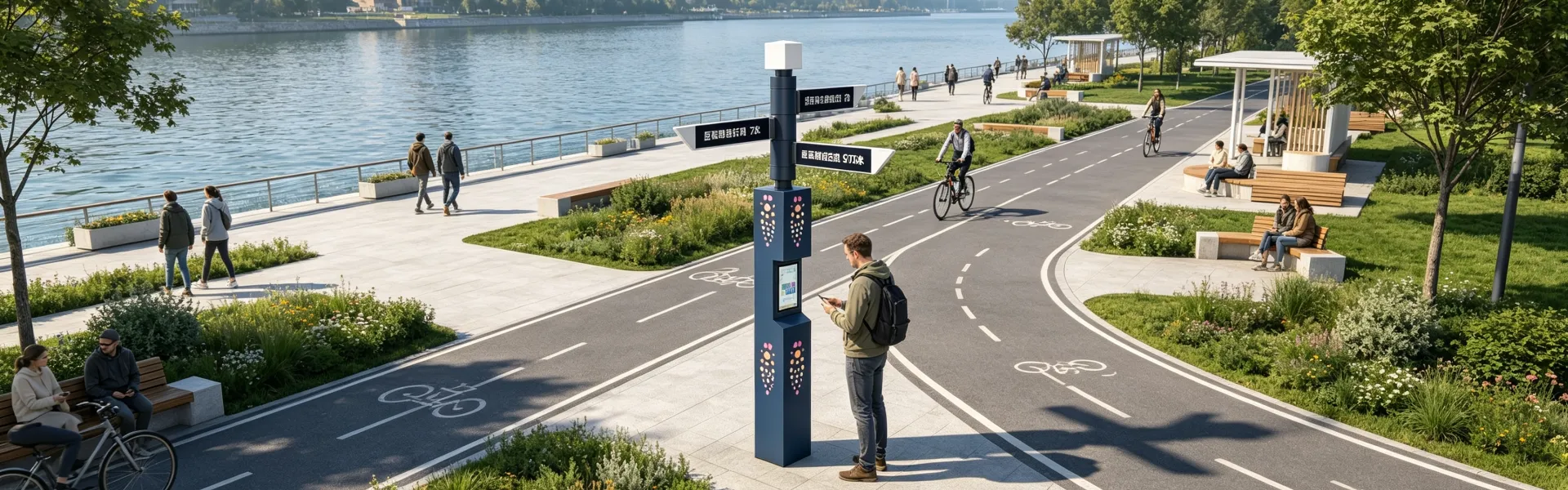 Leading Smart 360° Rotating Wayfinding Sign Manufacturer in China | Hangzhou Sanqian Smart City Technology Co., Ltd.